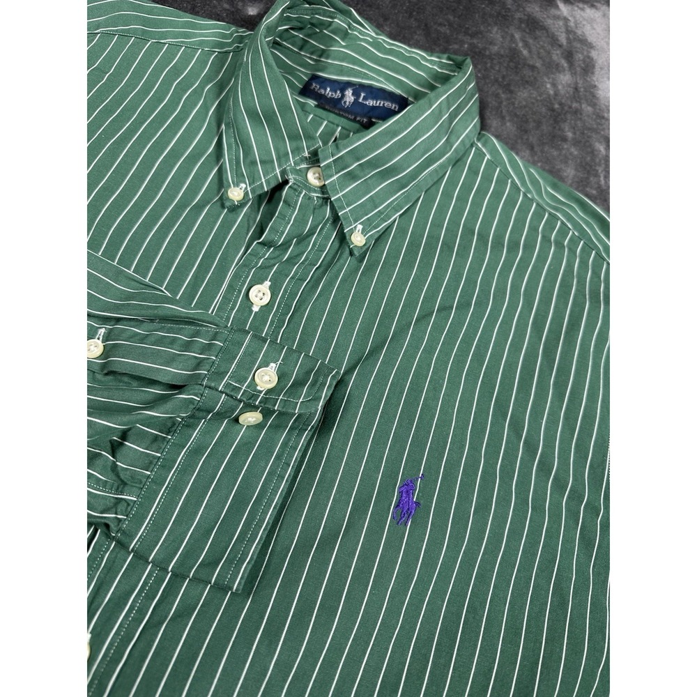VTG Polo Ralph Lauren Classic Fit‎ 16 1/2-34/35 LARGE Button  Shirt Long Sleeve